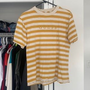 Yellow Striped Guess Tee-shirt